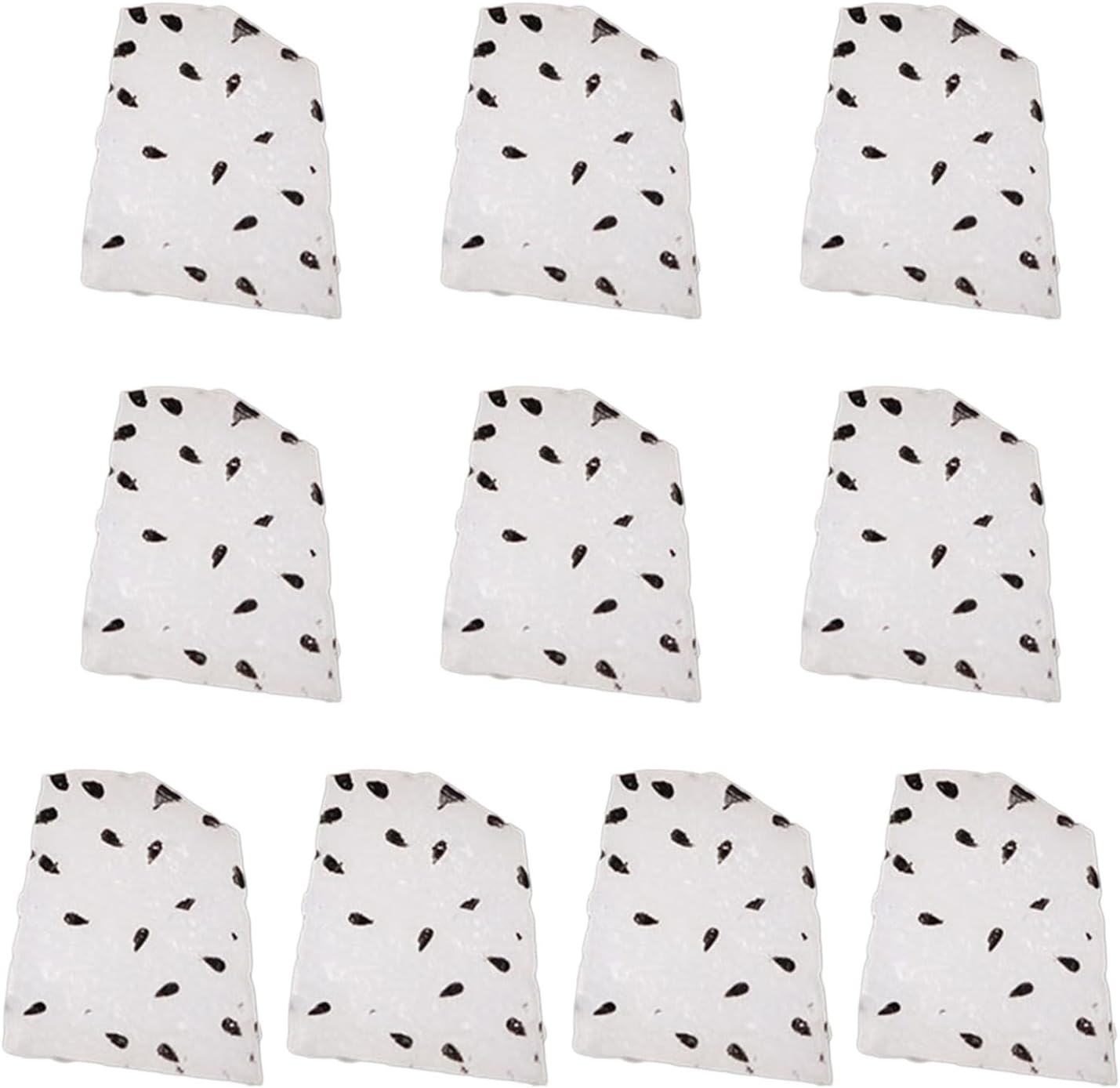 10pcs Small Artificial Fruit Slices Realistic False Fruit Kiwifluit Slices Dragon Fruit Blocks Petals