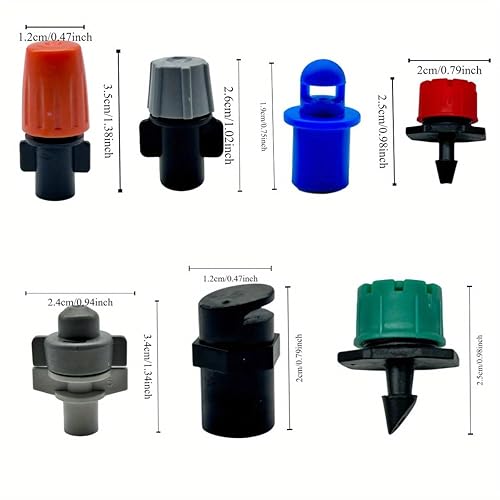 Miniatura 6 de Kits de riego por goteo (50 pies49.2 ft), sistema de riego de plantas de jardín con manguera de distribución y boquillas ajustables, kit de riego