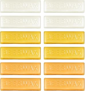YSDYY 12 Pieces Of Beeswax Blocks, Simple Solid Color Beeswax, Diy Homemade Skin Care Products Wax Blocks, Multi-Function Wax Blocks, Lipstick Soap Beeswax Blocks