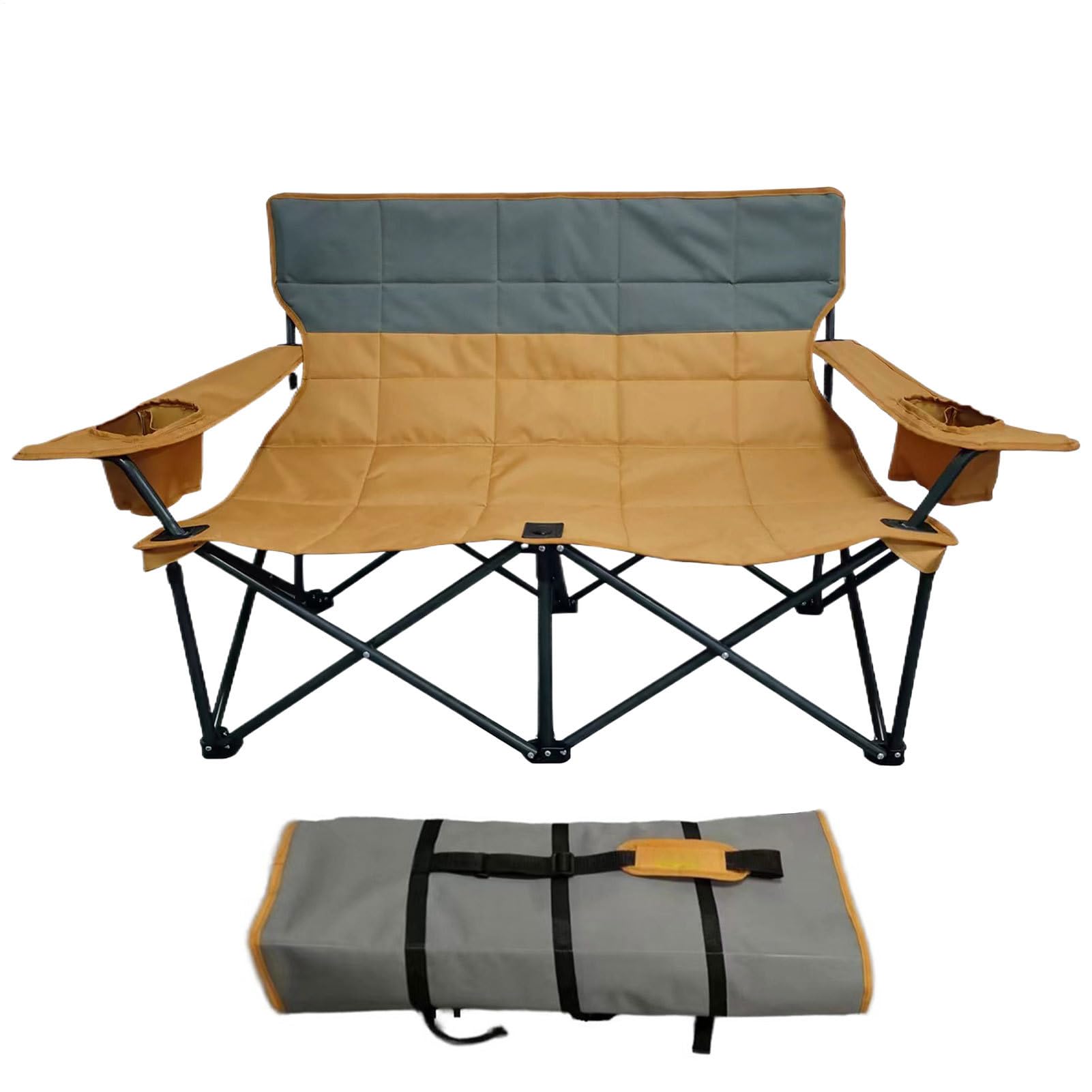 Chaise de camping double et sièges de salon portables respirants pour la détente en plein air