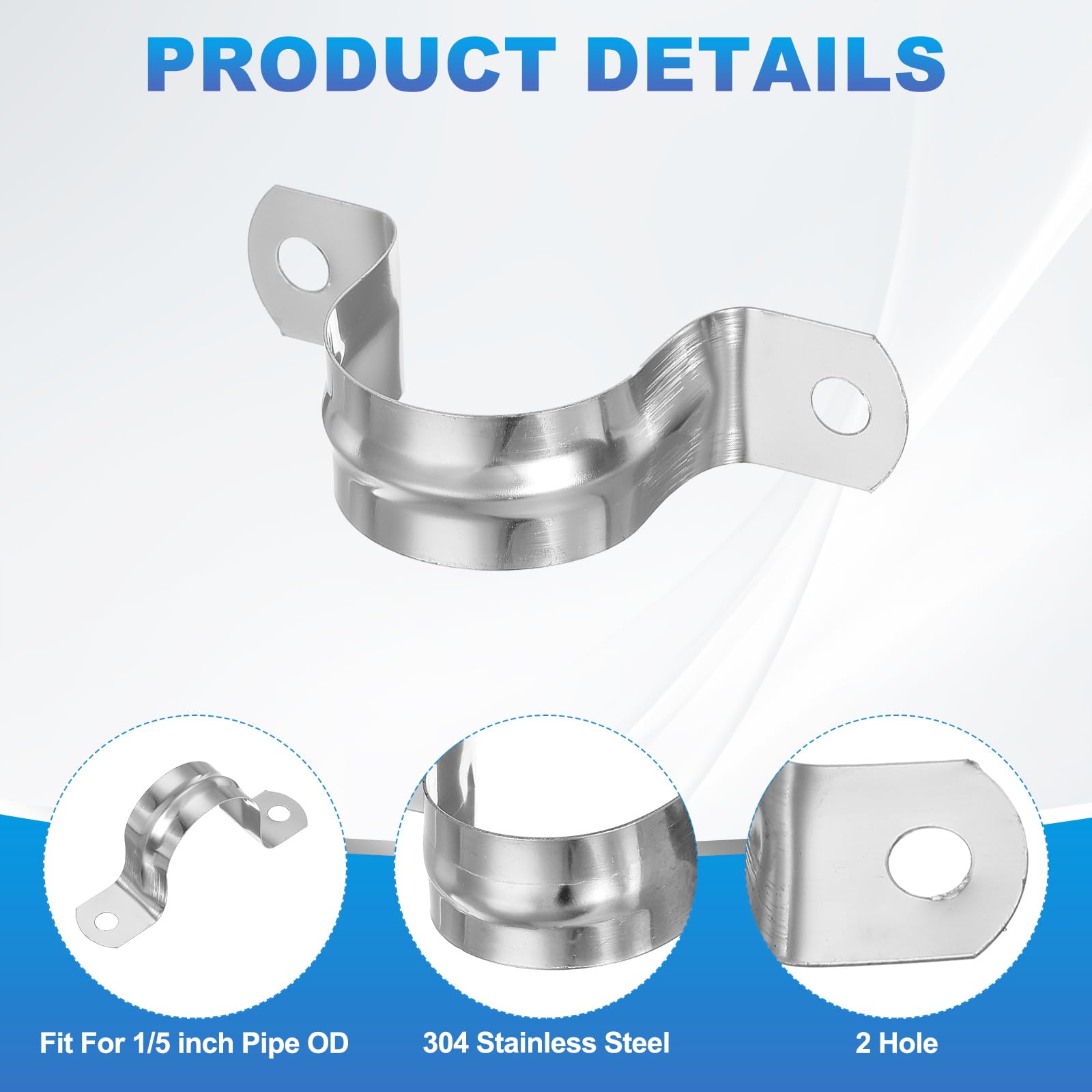 PATIKIL 32mm Rigid Pipe Strap - Image 3