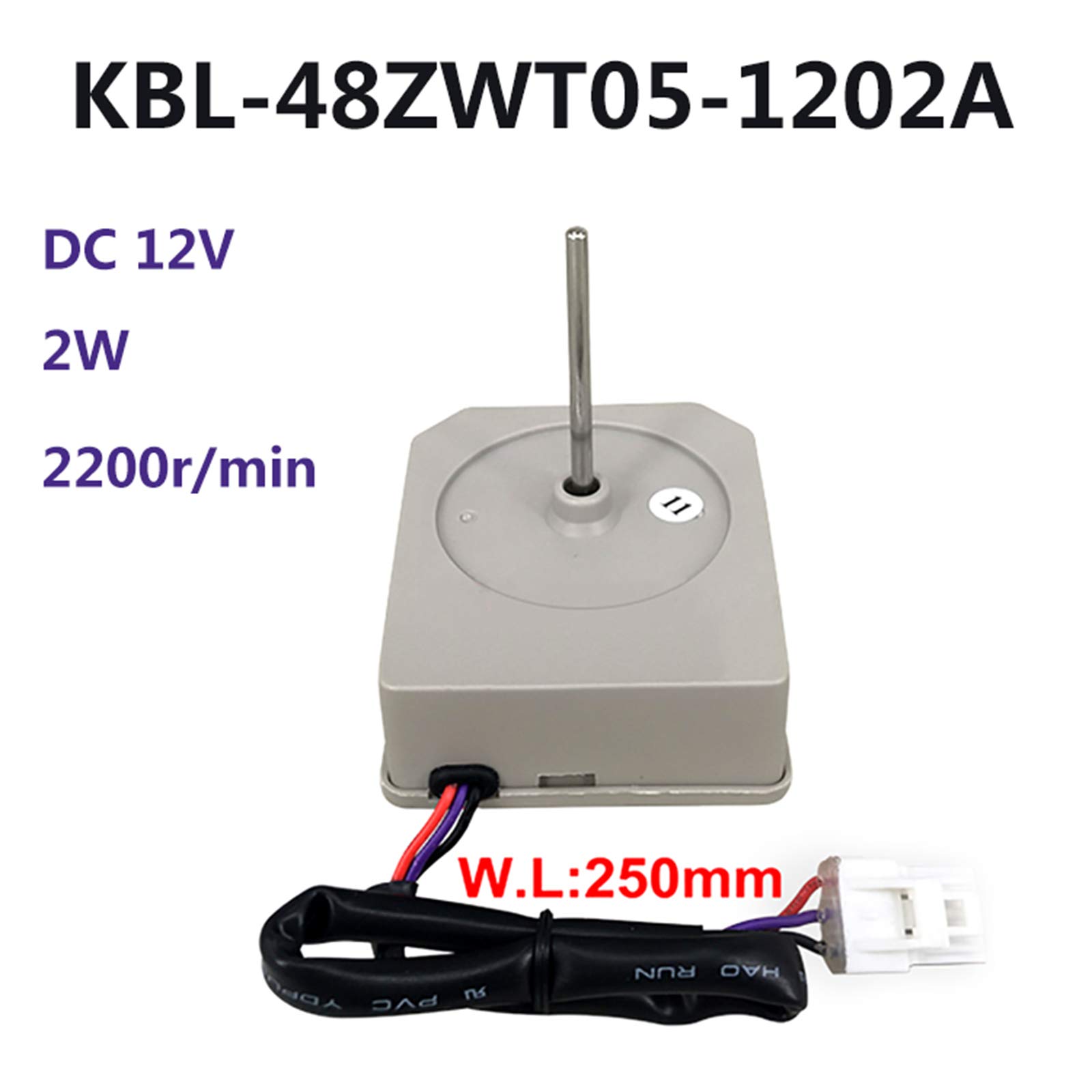 Motore Ventola KBL-48ZWT05-1202A DC 12V 2200 Rpm Per Frigorifero