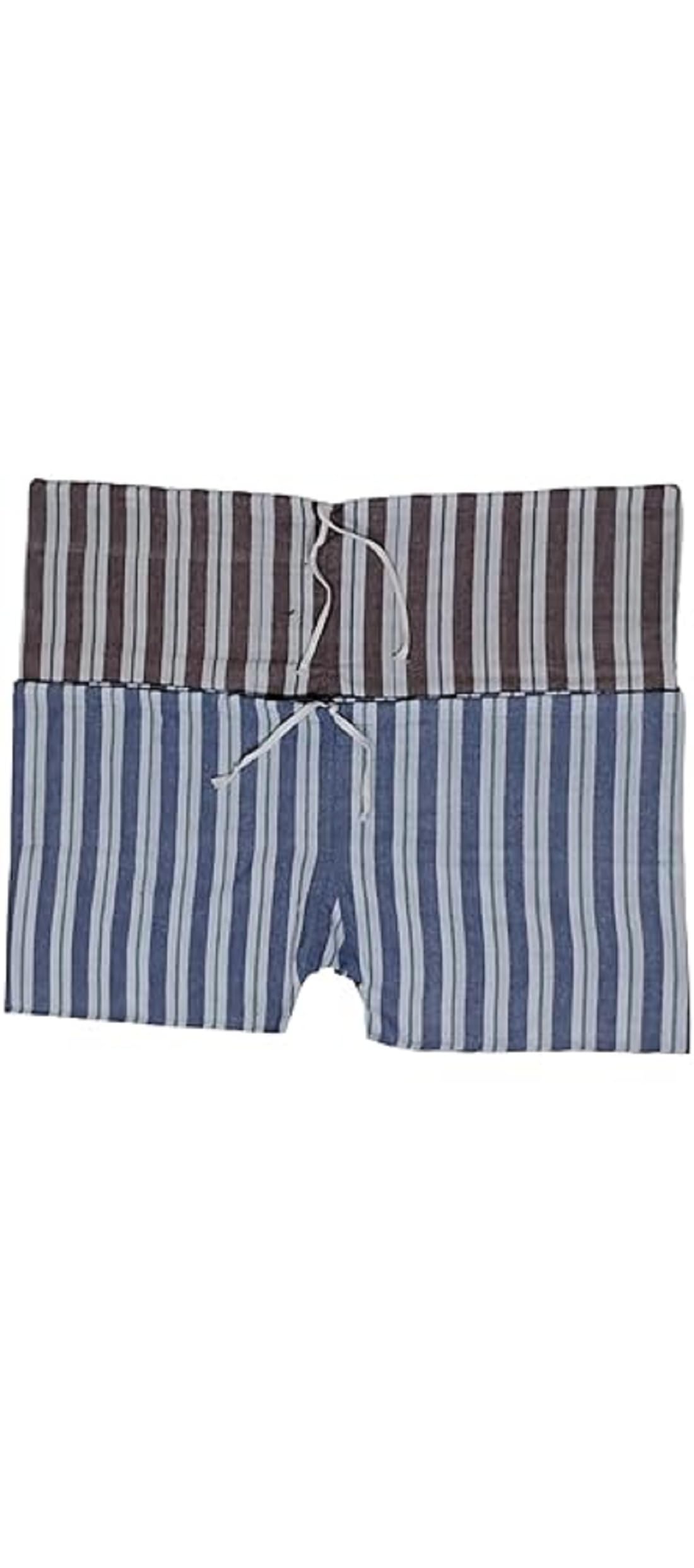 hivata Men's Cotton Khaadi Underwear Kaccha String Patte Wala Underwear Patte wala Kaccha Traditional Lattha, Janghiya, Patta Patti Kachha, Nade vala Nekar in Multi Color (Pack of 2pc) (Free Size)-picture-32
