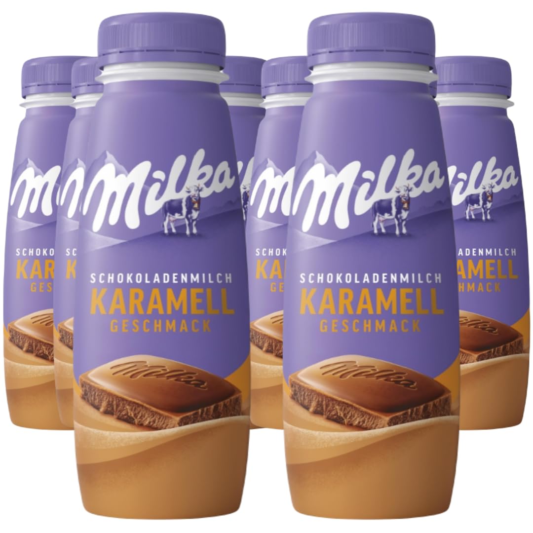Schokoladenmilch Karamell Geschmack Milch Original (Einweg) 250 Mililiter X 8 STÜCK ink pfand