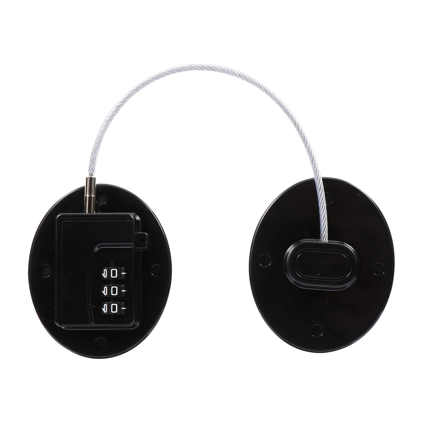 Ultechnovo Black Fridge Lock Password Lock For Refrigerator Door Drawer Cupboard And File Cabinet Child Safety With Adhesive No Drilling Required 11.81 X 2.44 X 0.79 In 1 X