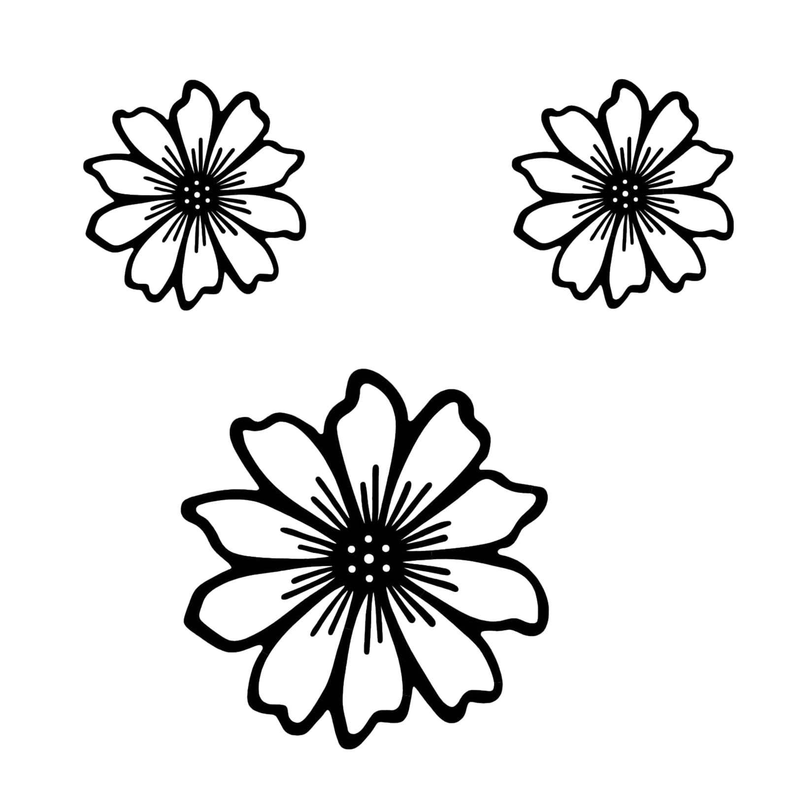 Msioytog Metal Wall Flowers 3 Pack Iron Floral Sculpture Hanging Ornaments Home Decors for Housewarmings Gift or DIYer Metal Wall Decors