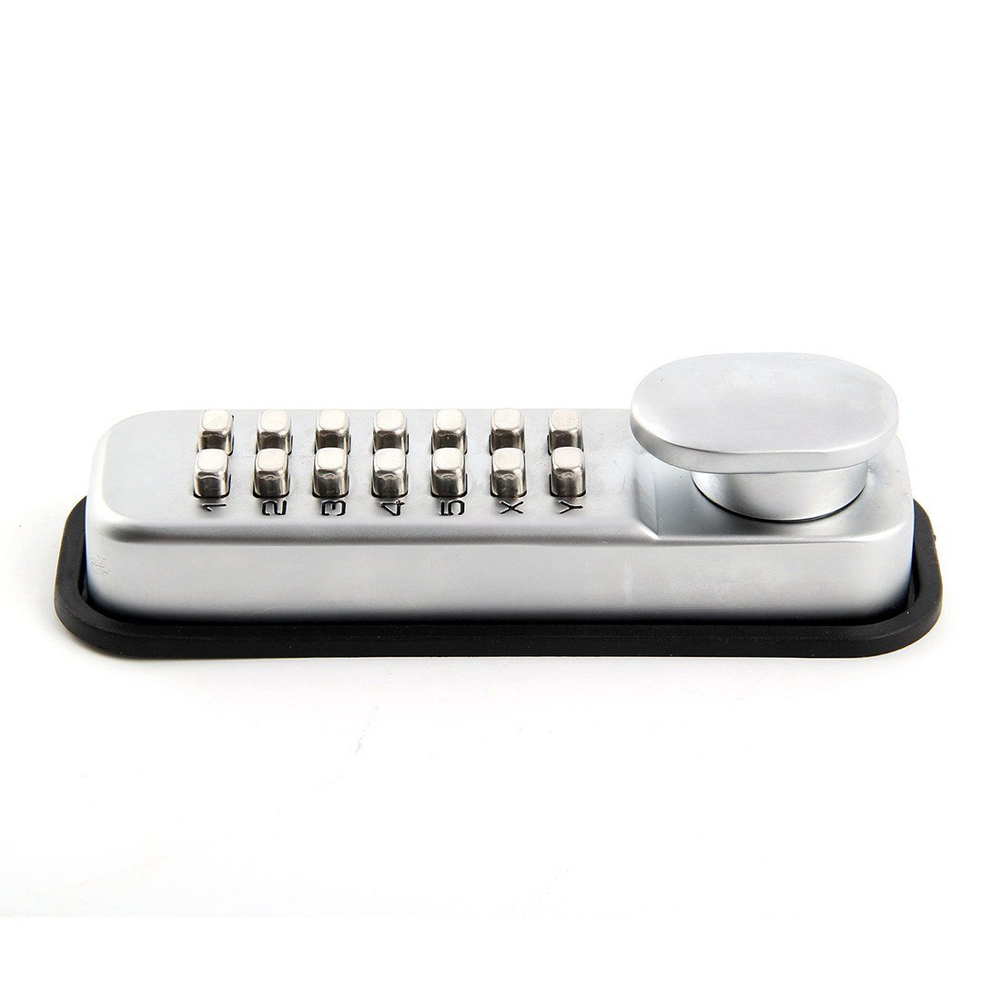 Teclado digital para puerta con botón y código de combinación de acceso mecánico sin llave