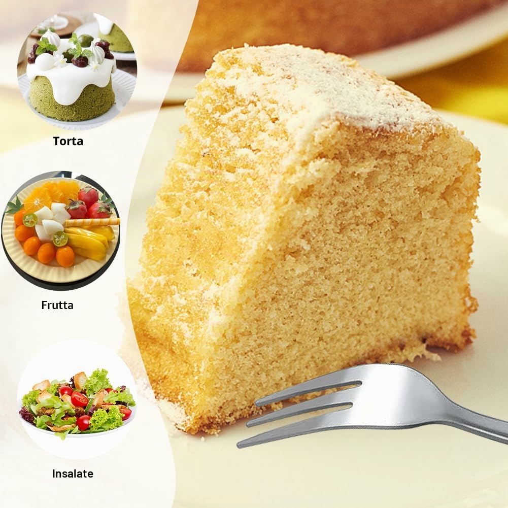 Gohytal Set di cucchiai da tè in acciaio inox, cucchiaini da caffè, cucchiaini da dessert, set di cucchiai da tè per ristoranti, lavabili in lavastoviglie