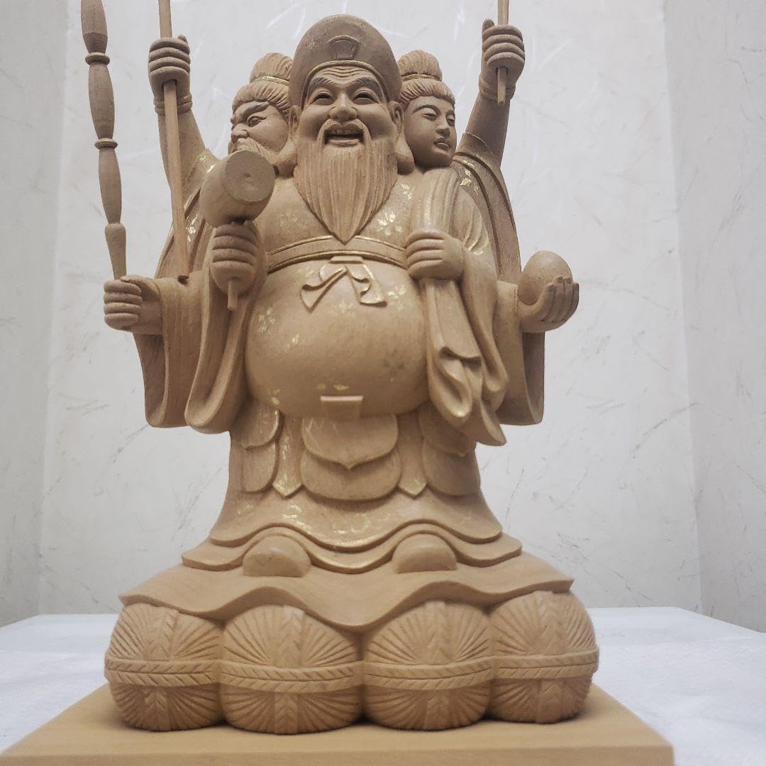 蔵出し特価仏像　特上彫り香木 三面大黒天5寸立 眼入五穀豊穣 商売繁盛 Amazon.co.jp: 蔵出し仏像 特上彫り香木 三面大黒天5寸立 眼入五穀豊穣