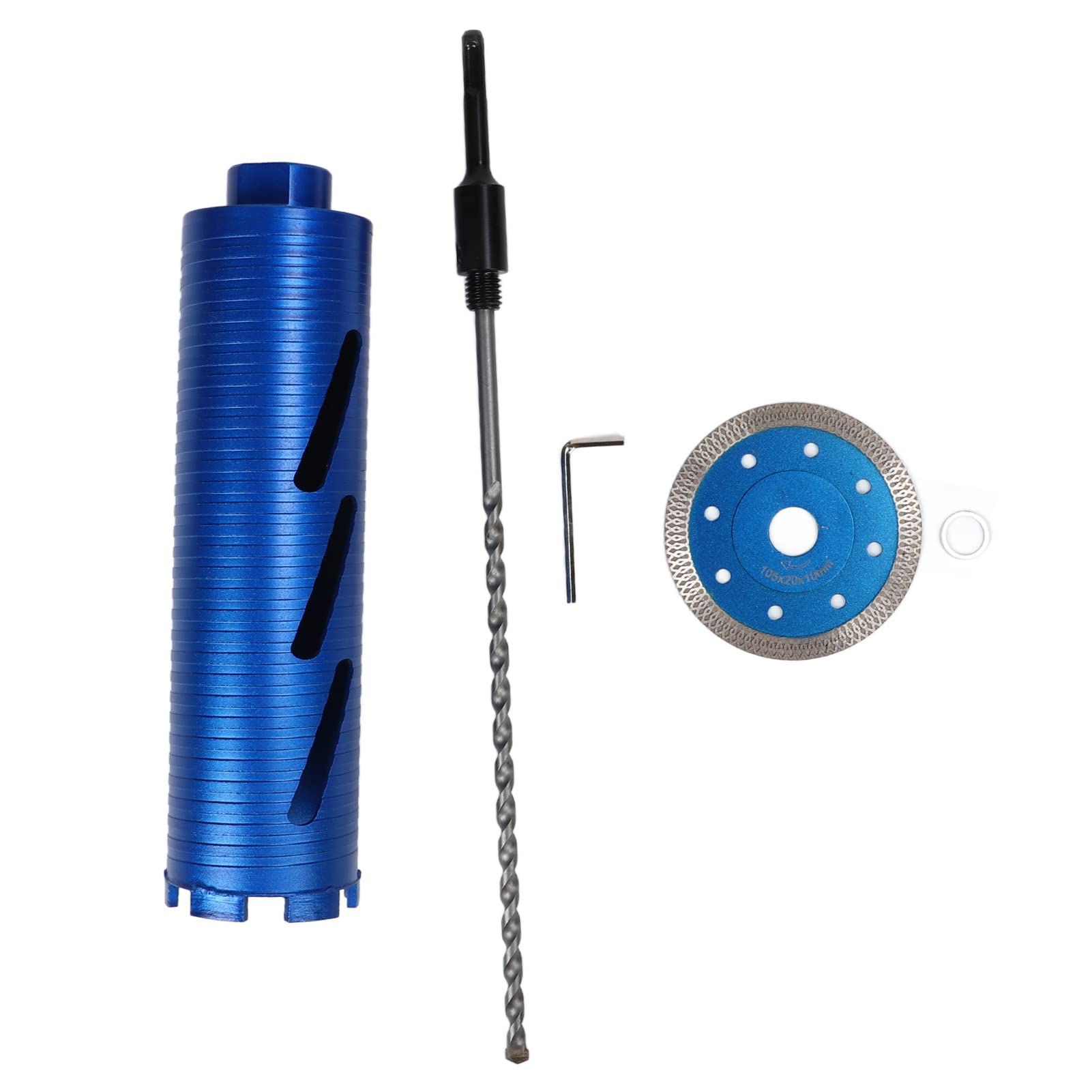 Broca Universal con Núcleo de Diamante de 3 Pulgadas, Perforación Rápida para Instalación de Aire Acondicionado
