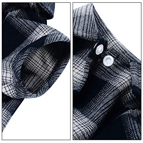 Koneseve-Dog-Shirt-Pet-Plaid-Polo-Clothes-Shirt-Cat-T-Shirt-Sweater-Matching-Breathable-for-Small-Medium-Large-Dogs-Cats-Puppy-Soft-Adorable-Casual-Cozy-Halloween-Thanksgiving-Christmas-Costumes