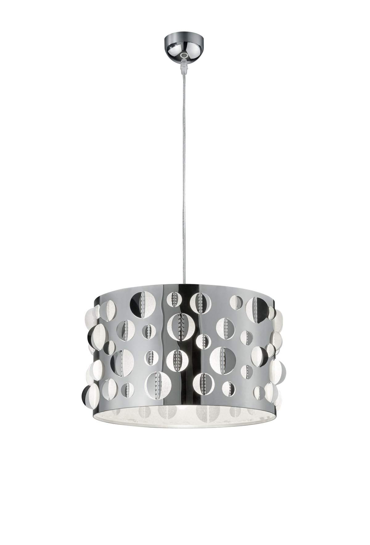 TRIO Suspension Intérieur Nickel Mat Et Blanc Balayé KONI - Pas Cher