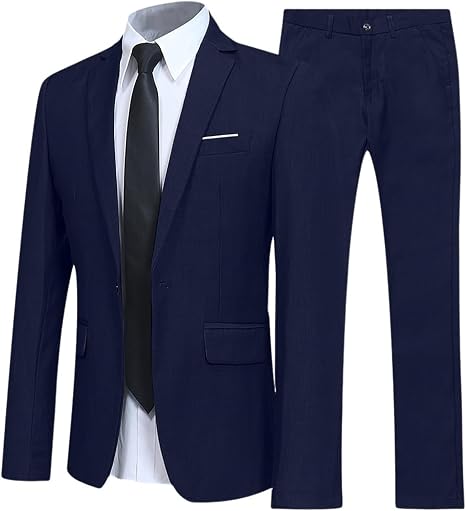 Costume 2 Pièces Homme Polyester - Coupe Droite Pour Mariage/Cérémonie