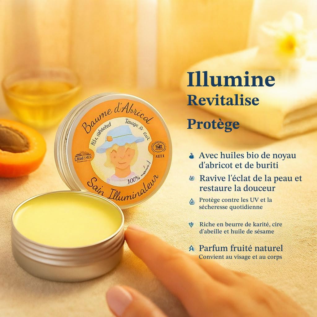 Oleanat Baume D'abricot Bio Soin illuminateur 30ml