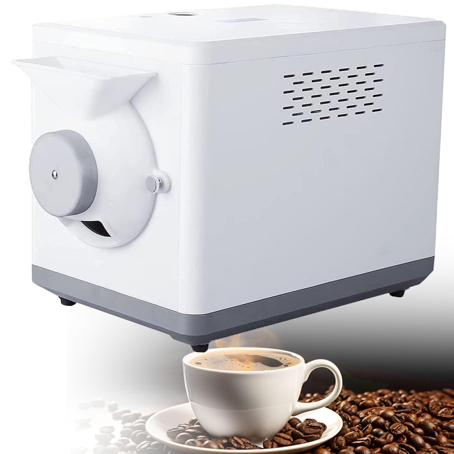 Maszyna do palenia kawy, automatyczna maszyna do palenia ziaren kawy, elektryczny sprzęt do przetwarzania ziaren kawy, 1600 W, regulowana temperatura 100-250°C, do prażenia różnych orzechów