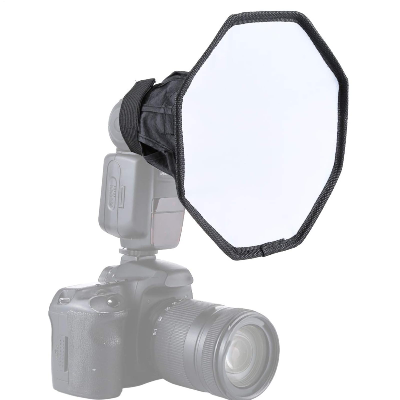 Dyfuzor lampy błyskowej do lampy błyskowej – miękki modyfikator światła do fotografii, przenośny materiał silikonowy ze składaną konstrukcją, równomierne rozproszenie światła, redukuje ostre cienie