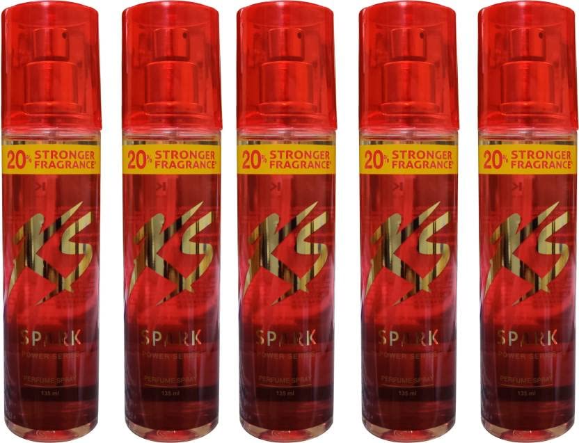 Kamasutra SPARK (PACK OF 5) Perfume - 675 ml (For Men & Women) (Pack of 5,135ml Each)-image-37