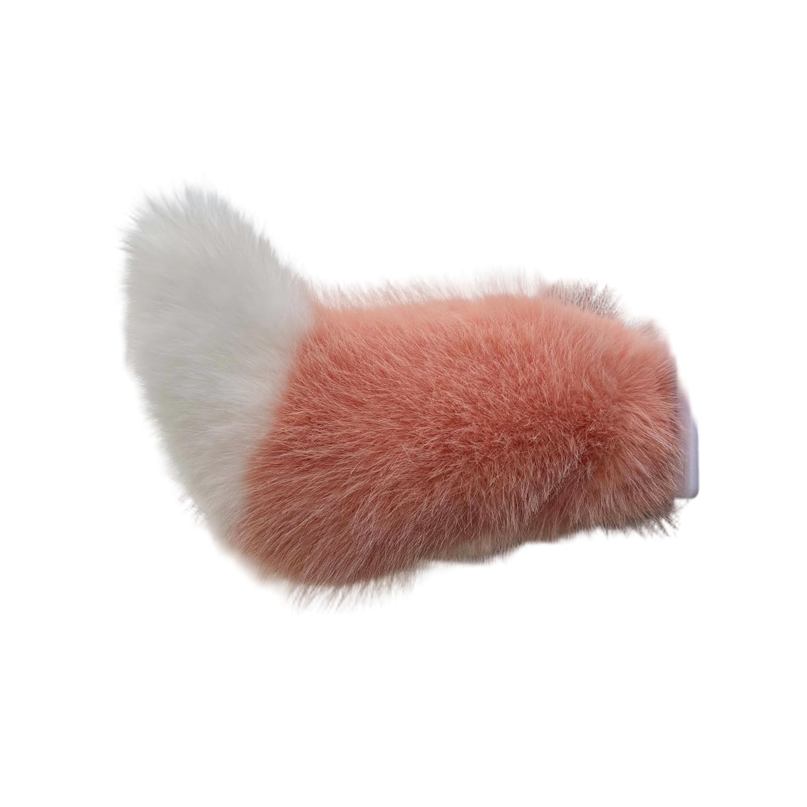 sugerou Furry Car Tail Decoration with Remote Control - Swinging Motion, Easy Install Adhesive Buckle, Removable Soft Faux Fur Car Accessory for Anime Cosplay, 30cm, Rechargeable, USB G