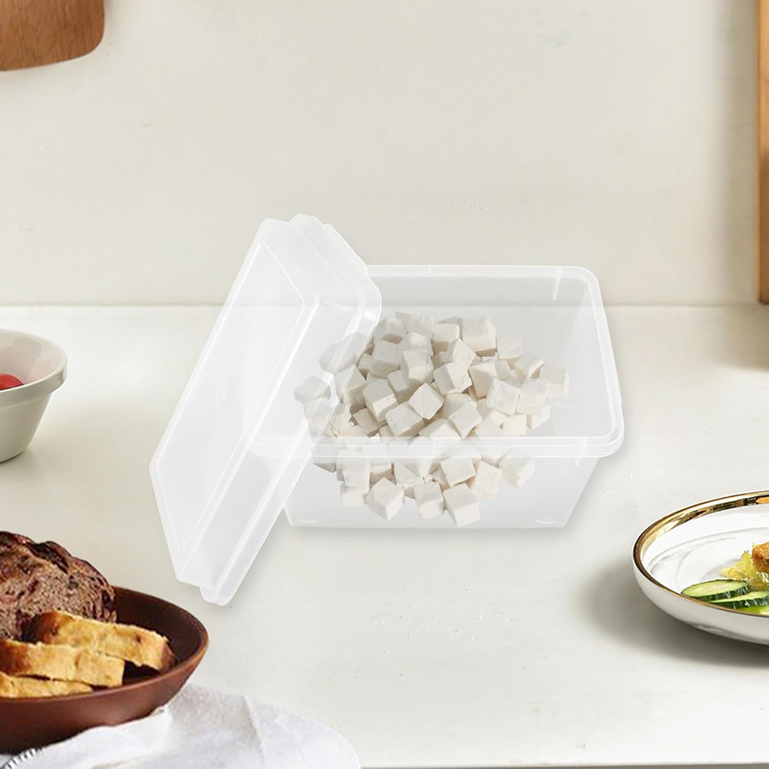 Airtight Cereal Container 3.4l with Spoon Large Sugar and Flour Storage Box Moisture-proof Food Organizer for Pantry and Kitchen