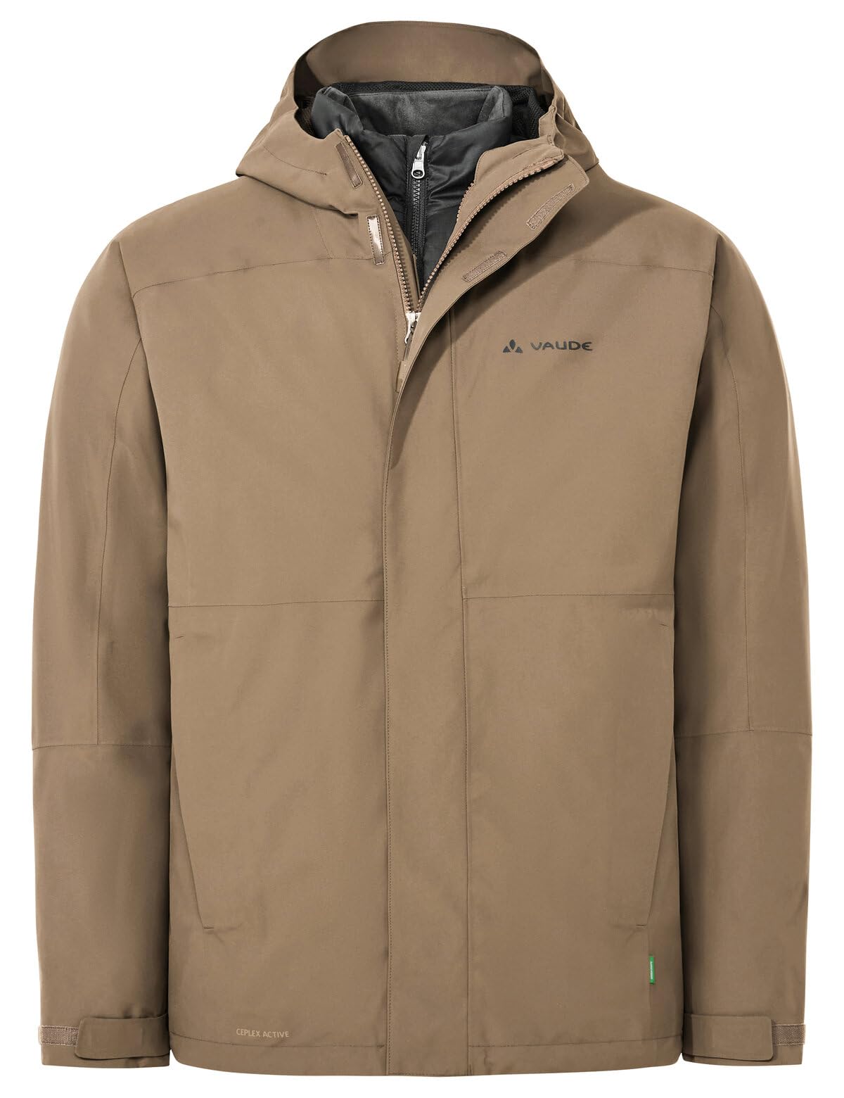VAUDE Giacca da uomo Neyland 3 in 1, calda giacca 3 in 1, per sport all'aria aperta e tutti i giorni, giacca esterna impermeabile con giacca interna imbottita