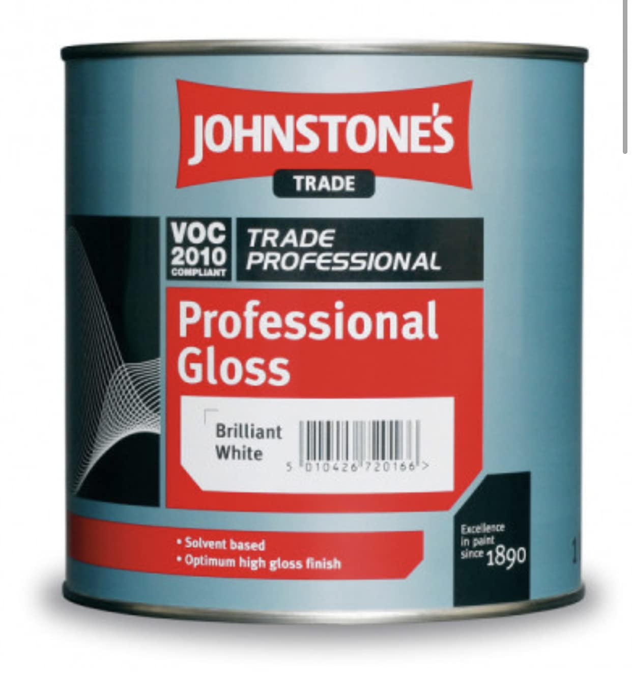 Johnstones Trade Professional Gloss - Brilliant White - 1 Litre