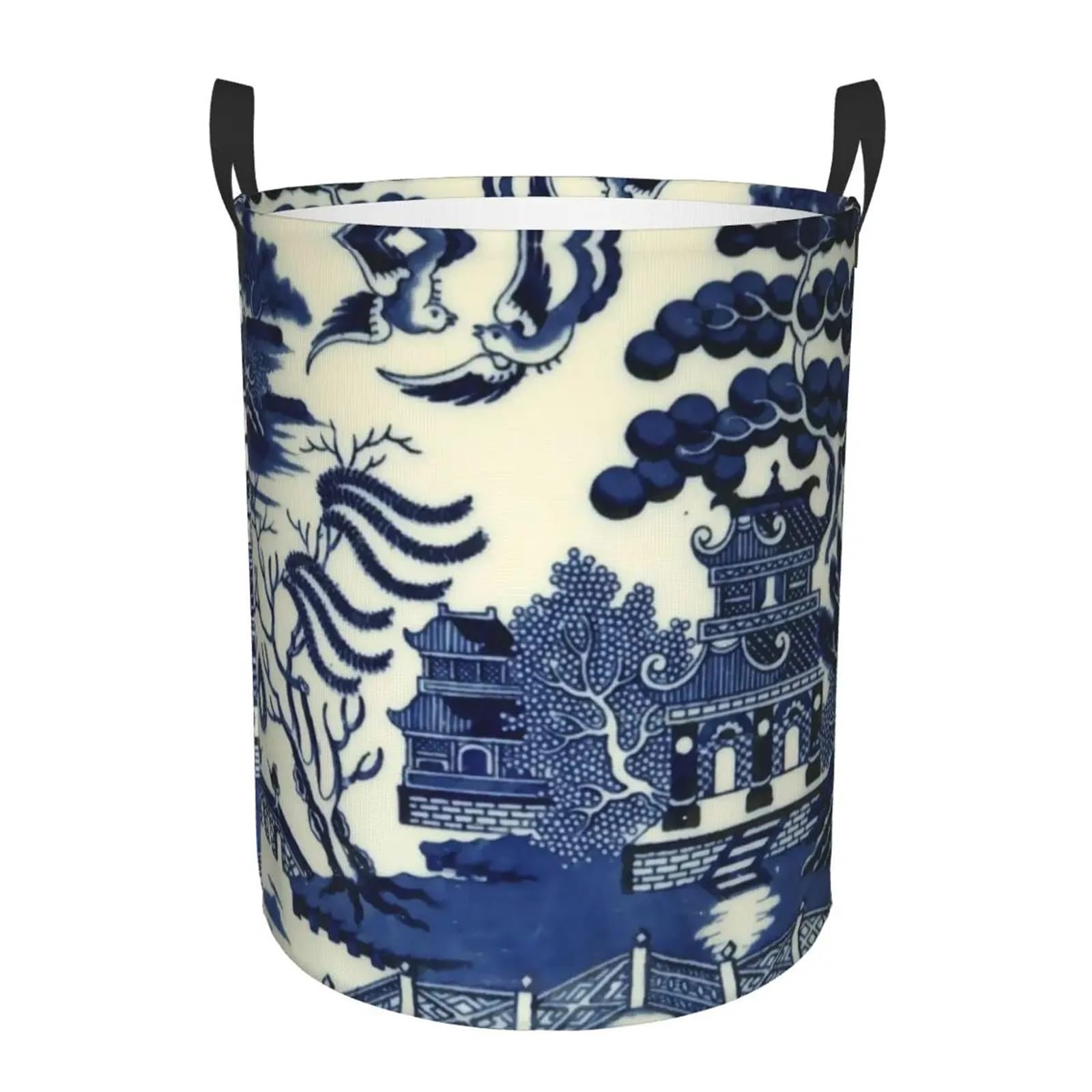 Fabric laundry hamper Vintage Laundry Hamper Large Storage Basket for Family(Color14,50x40 cm)