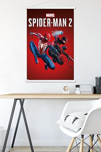 Miniatura 5 de Trends International Marvel's Spider-Man 2 - Póster de pared de arte con llave, 22.37 x 34.00 pulgadas, paquete de impresión premium y colgador