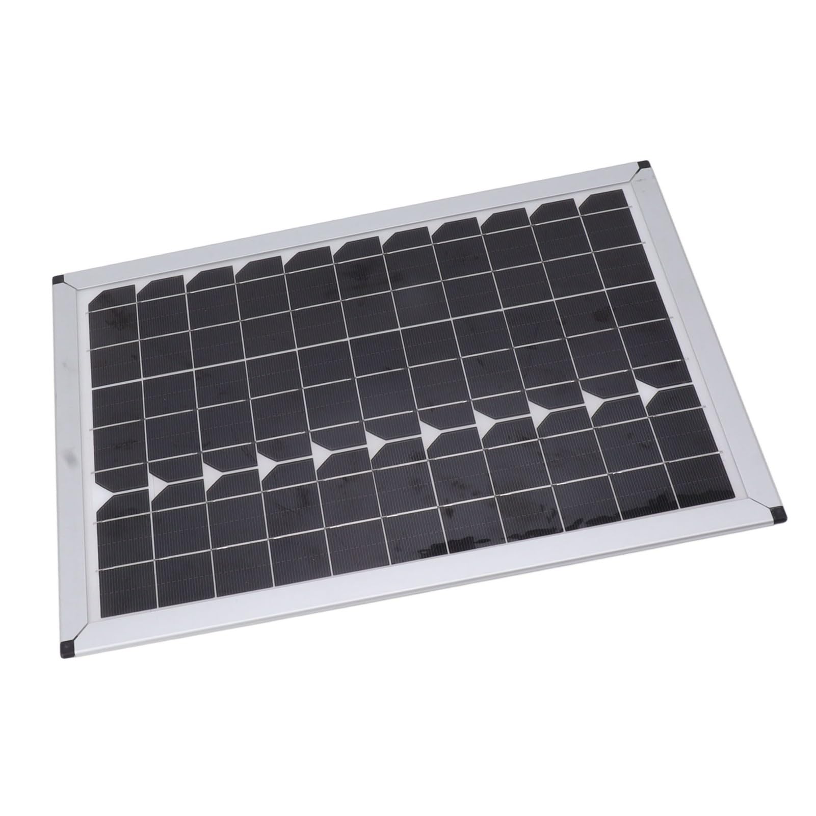 100W 18 V Pannello Solare Portatile Caricatore di Silicio Monocristallino per Batteria Solare, Kit di Carico Alta Efficienza per Luci Emergenza, Semafori, 15,7 Pollici 10,8 Pollici Larghezza