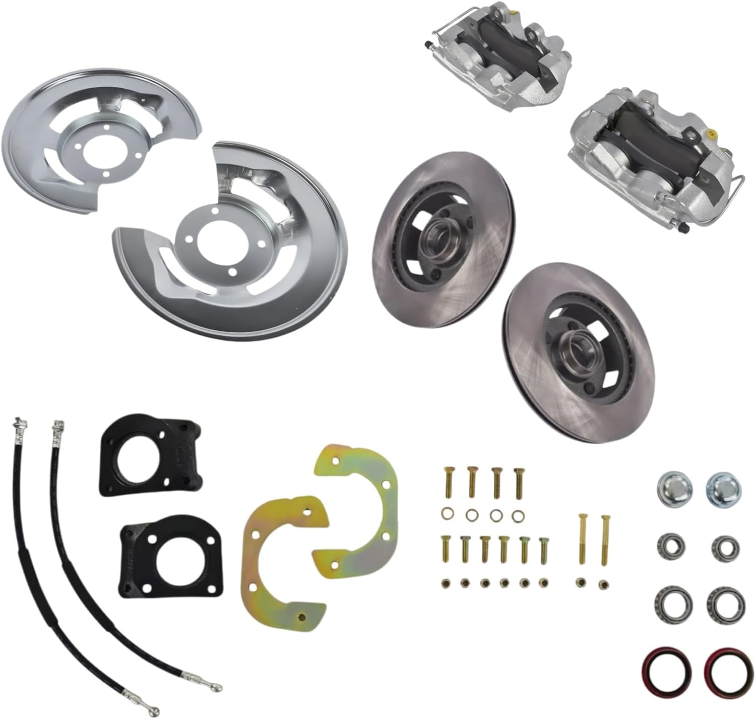 64674pistonwk Front Disc Brake Conversion V-8 4 Piston Power Fits for Ford Mustang 1964 1965 1966 1967