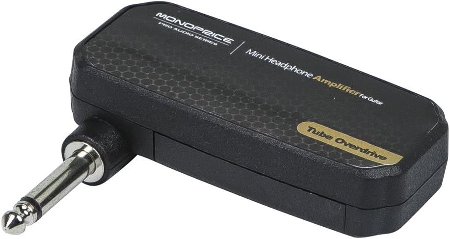 Monoprice 611502 Mini Headphone Amplifier for Guitar,"Tube Overdrive"