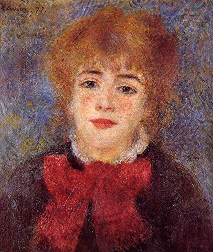 Peinture Portrait de Jeanne Samary par Renoir huile sur toile peinte à la main de qualité musée