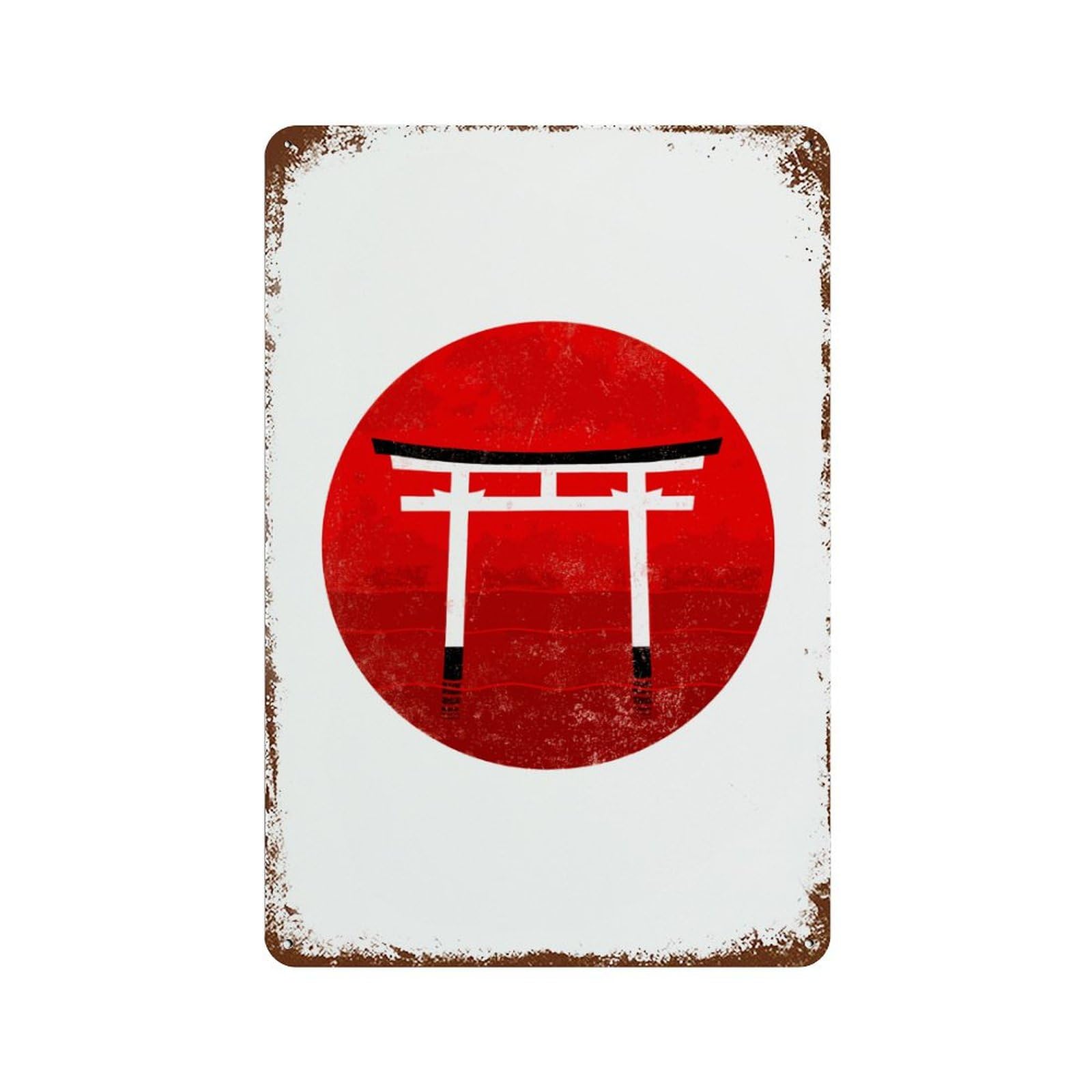 Amazon.co.jp: 日本 国旗 日の丸 旗 アンティーク ブリキ レトロ