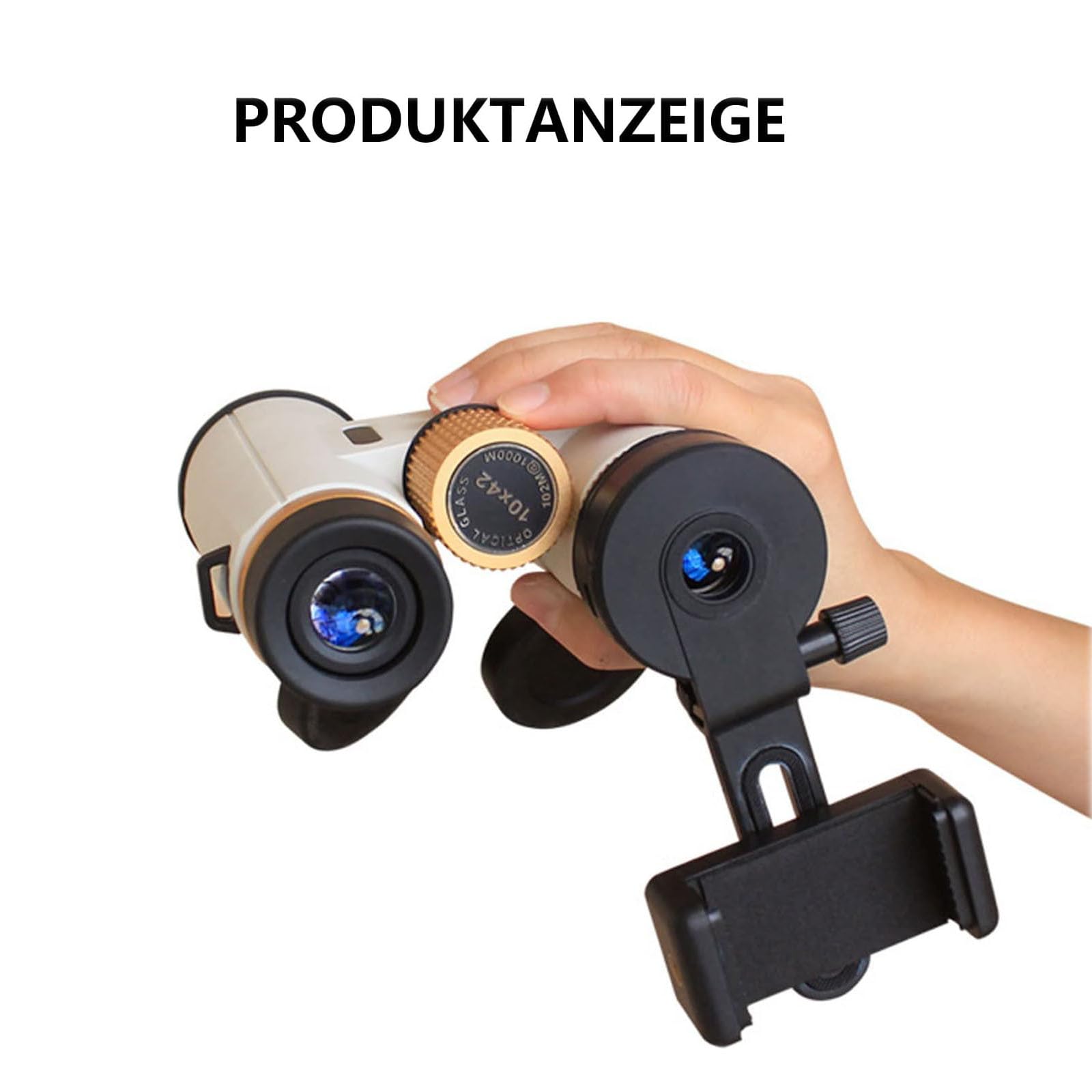 CAM2 Adattatore per telefono telescopico, cannocchiale, binocolo compatibile, monoculare, microscopio, telescopio, supporto per smartphone, installazione semplice, regolabile, clip regolabile per