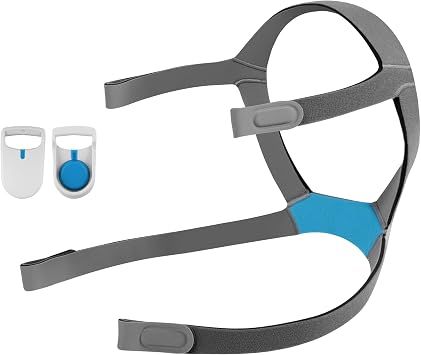 Replacement Headgear Strap with 2 Magnetic Clips, Compatible with ResMed AirFit F40 Full Face Mask, Adjustable Soft Fabric, Headgear Only