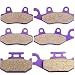 ECCPP Front and Rear Kevlar Carbon Brake Pads Fit for Yamaha Raptor 700 YFM700R YFM700RSE YFM700RSE2 YFM700RSP YFM700RSP YFM700RSP2 YFM700RYR Yamaha Rhino 450 660