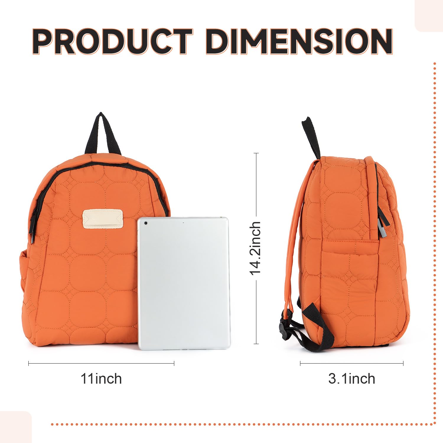 Oweisong Quilted Puffer Backpack for Women Small Lightweight Puffy Daypack Casual Travel Designer Bag for Ladies