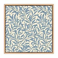 SIGNWIN Framed Canvas Wall Art Leaves Pattern Canvas Prints Home Artwork Decoration for Living Room,Bedroom - 16x16 inches