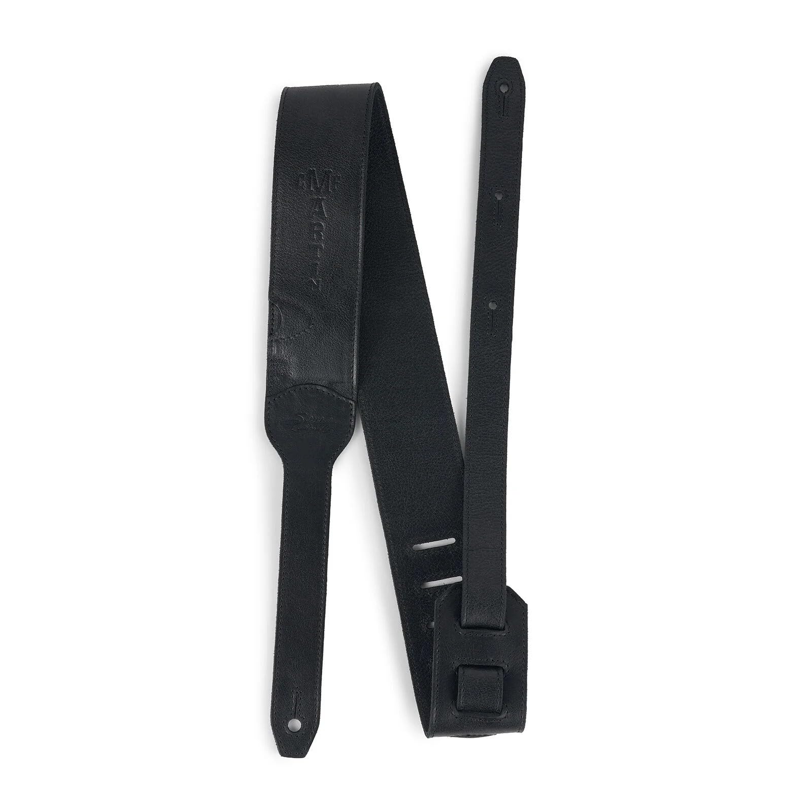 MARTIN Guitar Strap - Luxe Saddleback Full Grain Leather Black (18A0146)