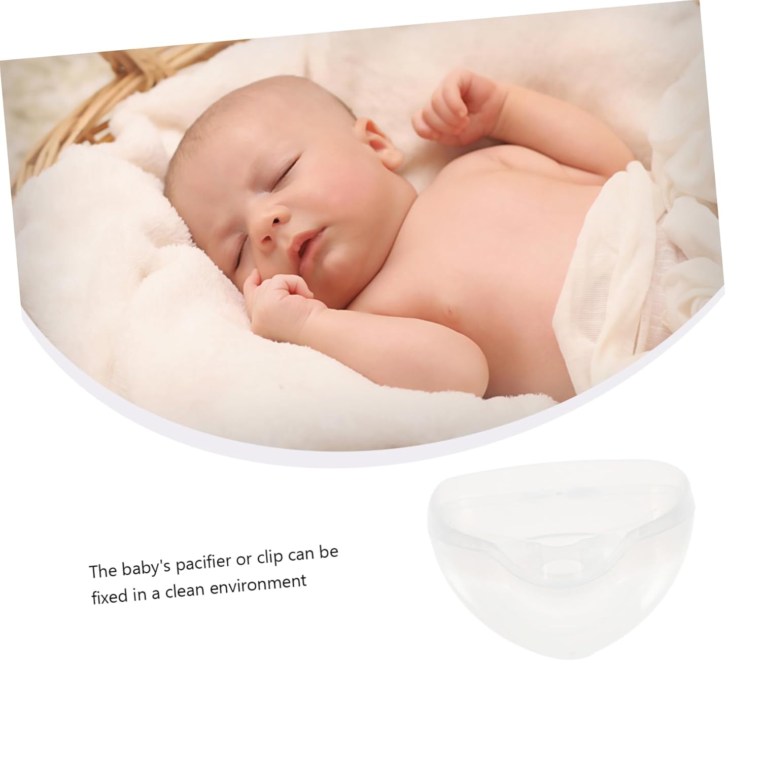 30pcs Portable Pacifier Holder Case Transparent Pacifier Box for Easy Storage and Convenient Cleaning Suitable
