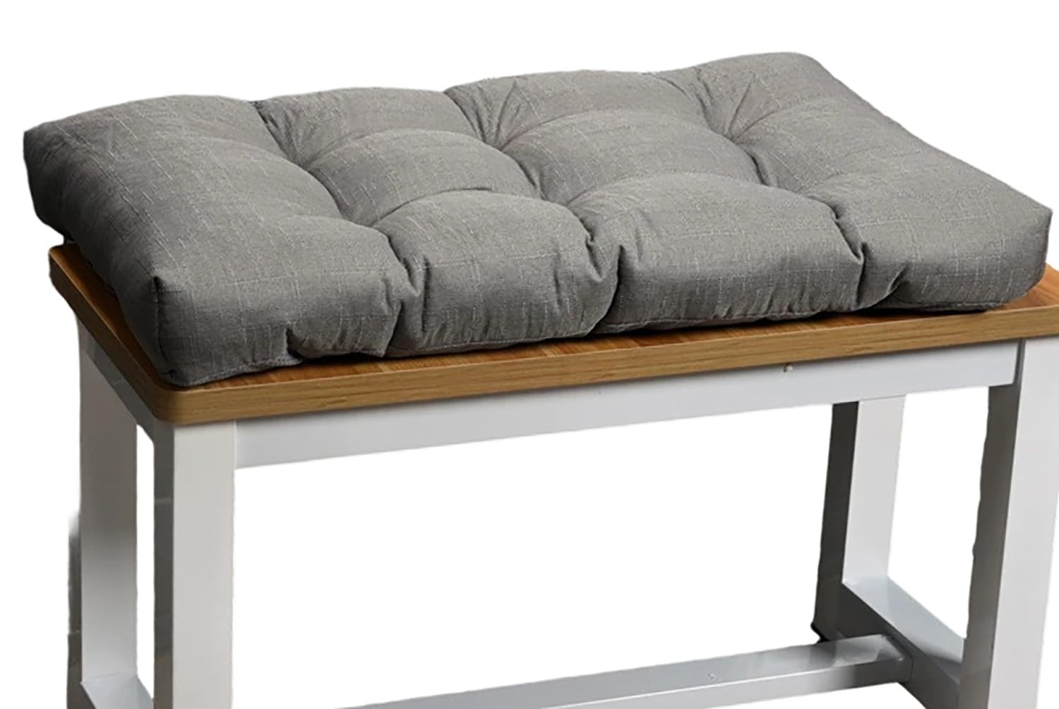 Coussin de banc de jardin 2 3 places gris clair matelas de fenêtre 140x60 cm