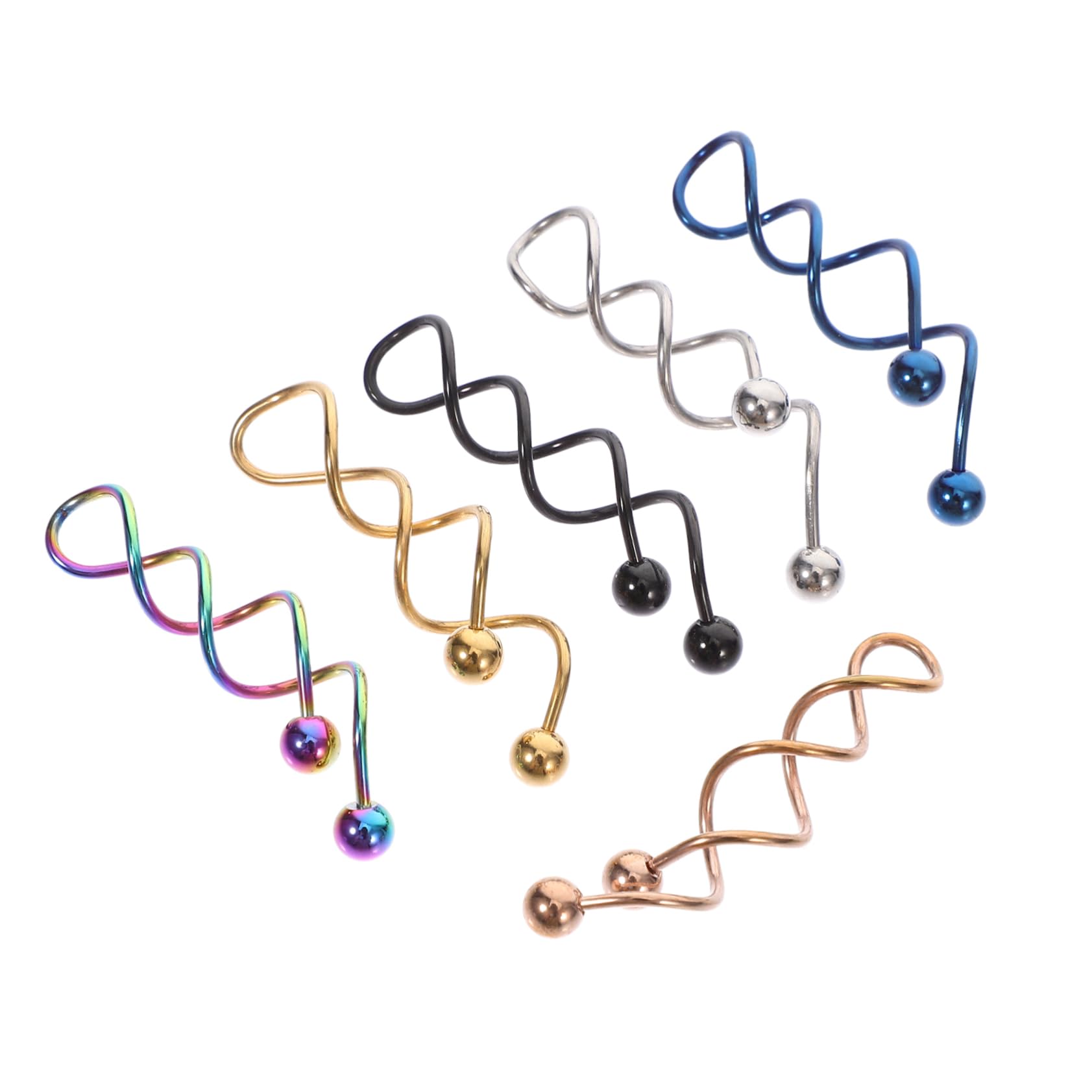 6pcs Top Ear Piercing Jewelry Women Earring Jewelry Eardrop Simple Eardrop Ear Ornament Fashion Women Twisted Thread Design