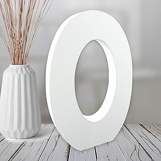 AOCEAN 6 Inch White Wood Numbers, Unfinished Wood Number for Wall Decorative Standing Numbers Slices Sign Board Decoration for Craft Home Party Projects (0)