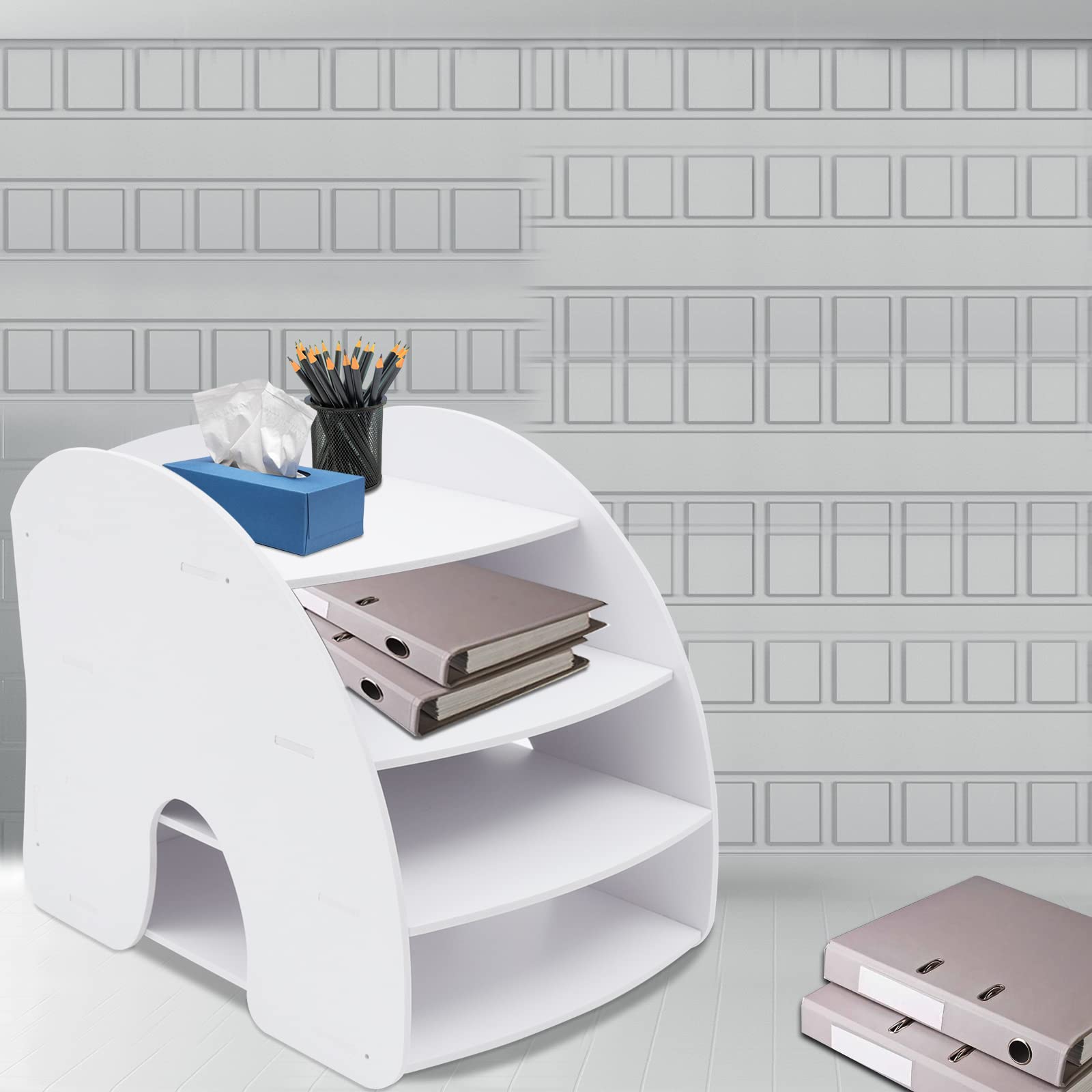 Porte-lettres de bureau compact pour éliminer le désordre des factures A4