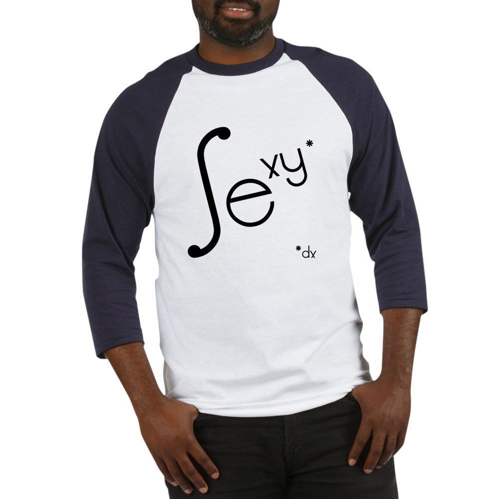 CafePress Sexy Integral E^Xy Baseball Jersey Cotton Baseball Jersey, 3/4 Raglan Sleeve Shirt