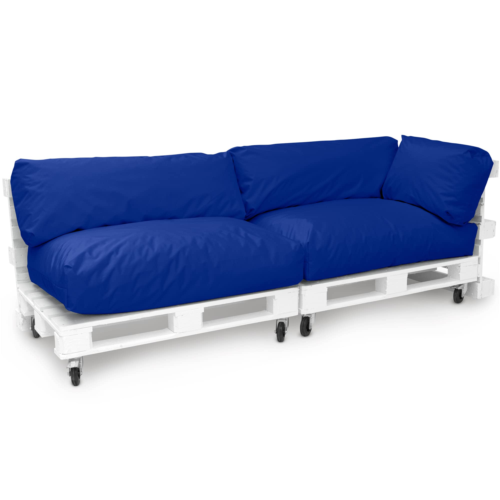 Cuscini Jumbo XXL Per Pallet - Blu Scuro Impermeabile 120x60x20cm - Foto 13