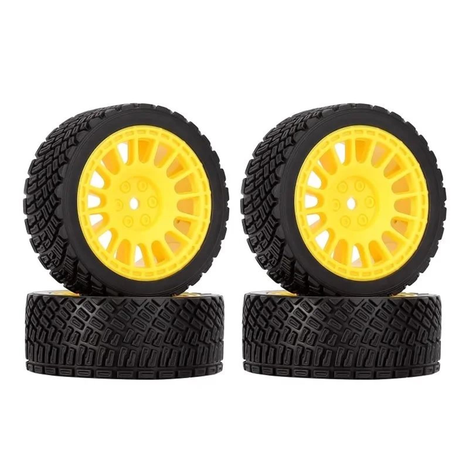 Per Rolly Xv02 Per Tt01 Lcptg Fw06 1/10 Rc Auto Parti Aggiornamento 4 Pezzi 12 Millimetri Hex 68 Gomma Pneumatici Cerchione Decorativo Ricambi Modellini RC
