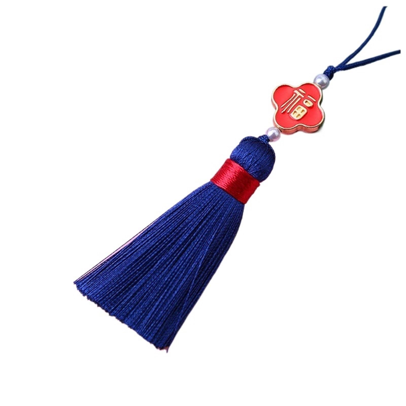 Tassel Craft Floss, Silk Tassel Craft Decor Chinese Knot Fringe Bookmarks Pendant(Color2,10pcs)