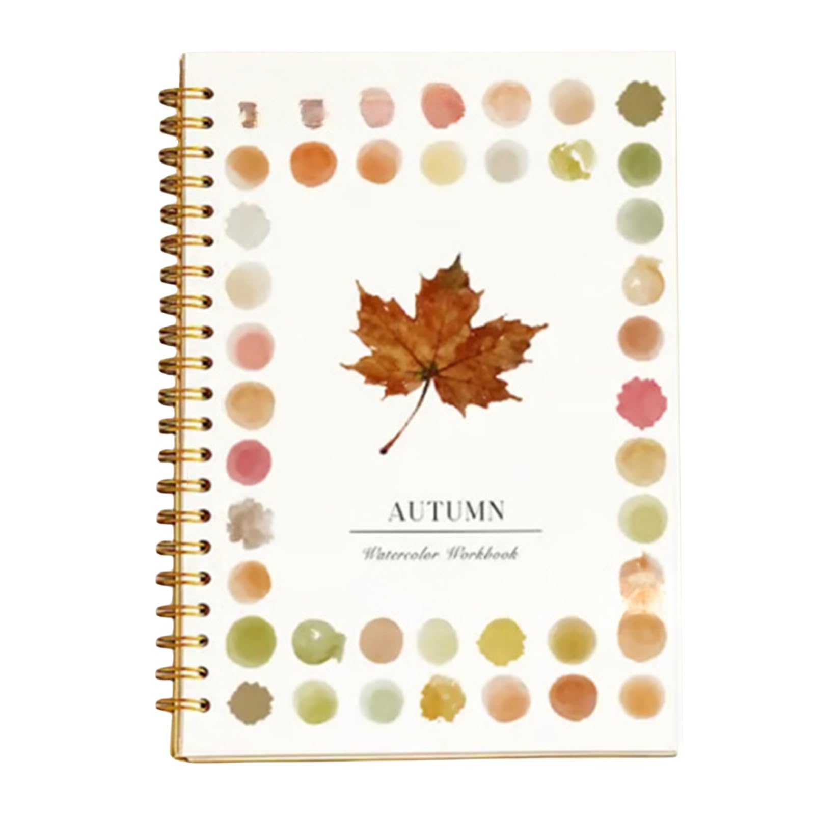 Spiral Bound Beginner Watercolor Workbook Painting Kit (Autumn)