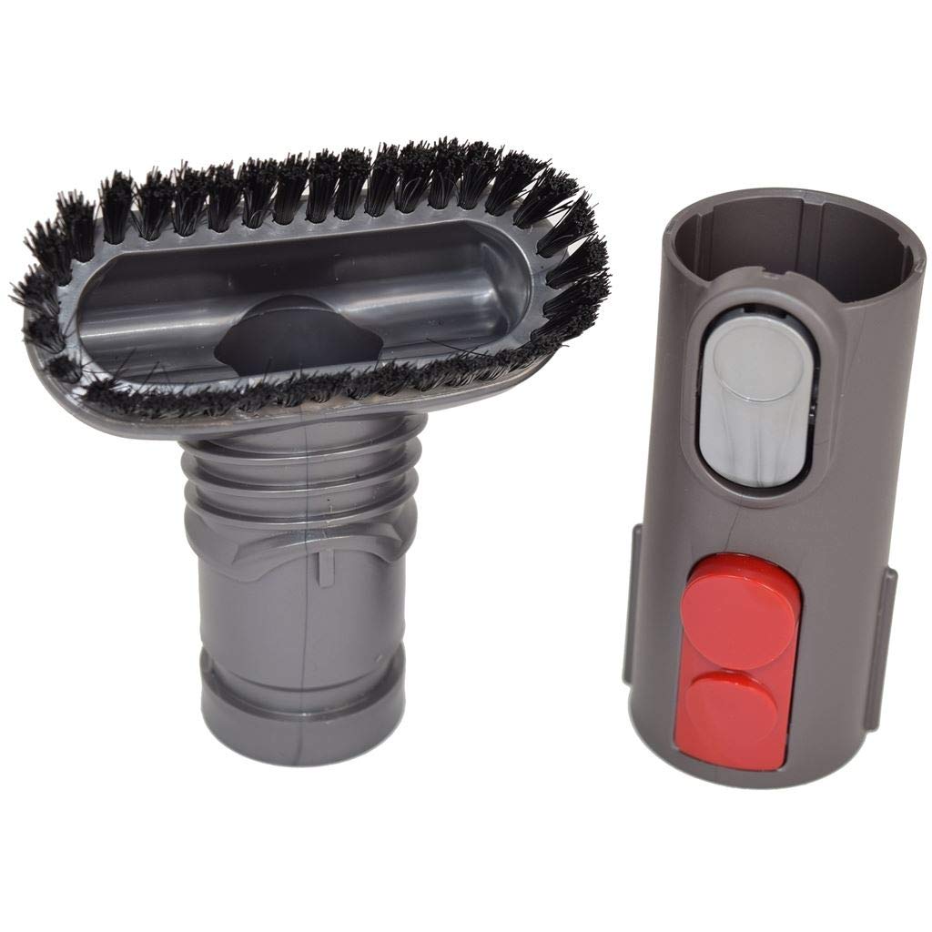 Ufixt Light Stubborn Dirt Brush Tool Compatible With Dyson Ball Big Ball - Stiff Bristle Attachment & Quick Release Adaptor