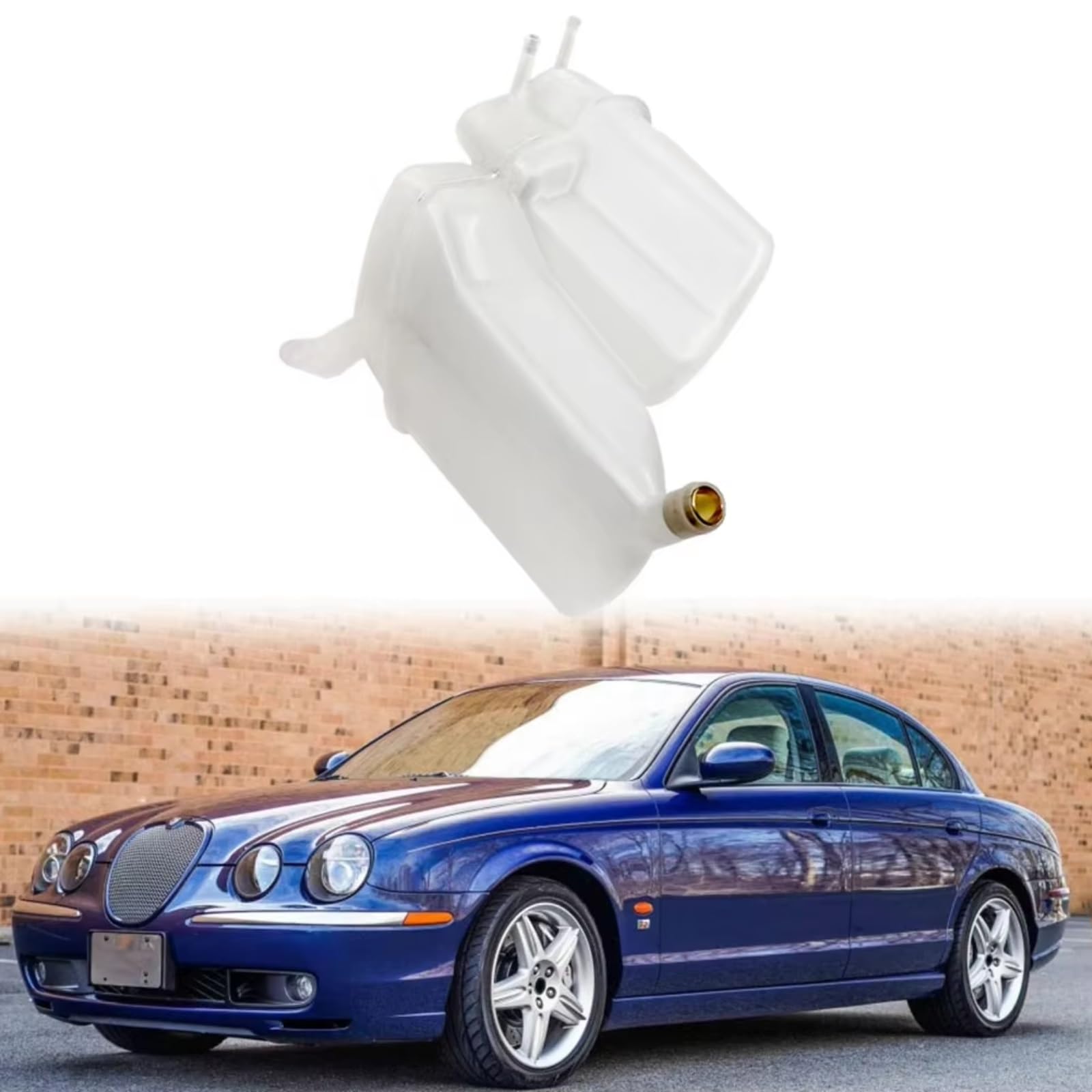 Depósito de refrigerante para Jaguar SType 2000-2003, depósito de expansión del refrigerante del radiador del Motor, C2C34318
